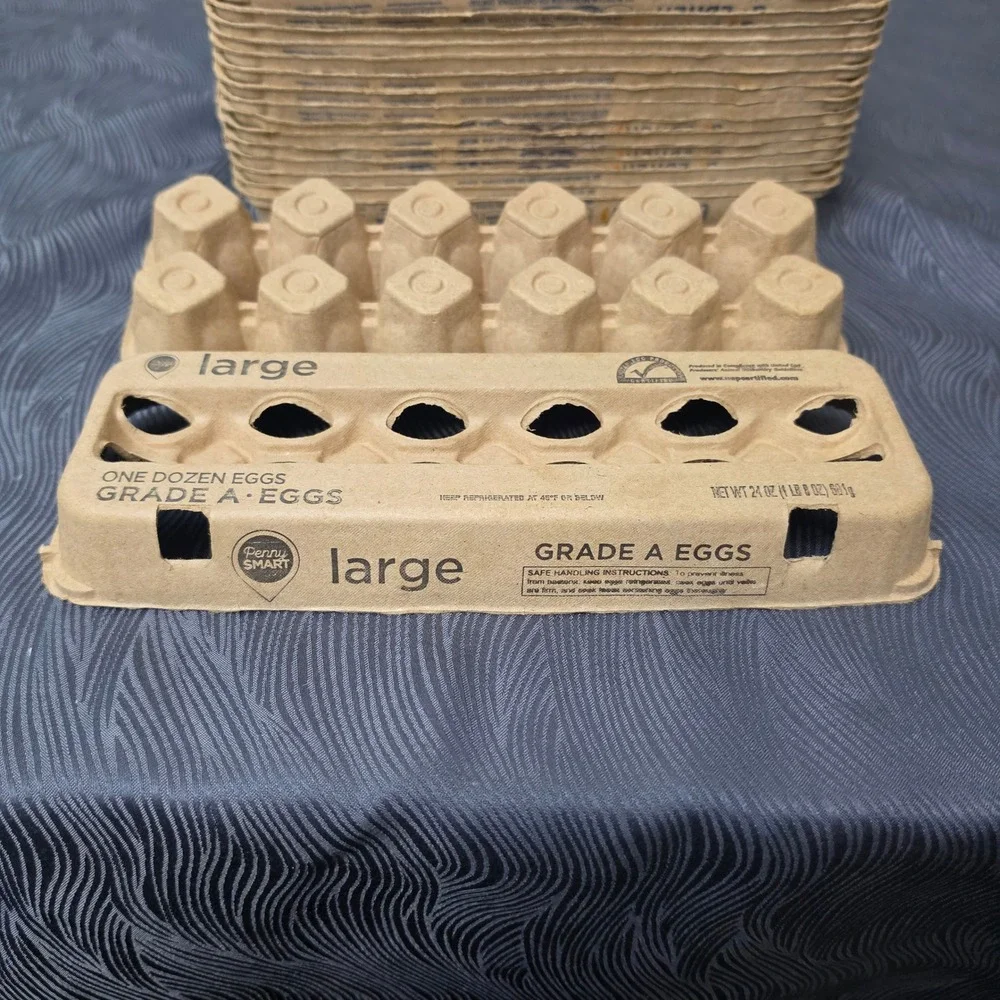 Lot of 20 Pulp Paper Egg  Recycled Pulp Paper 12-Count Large Eggs